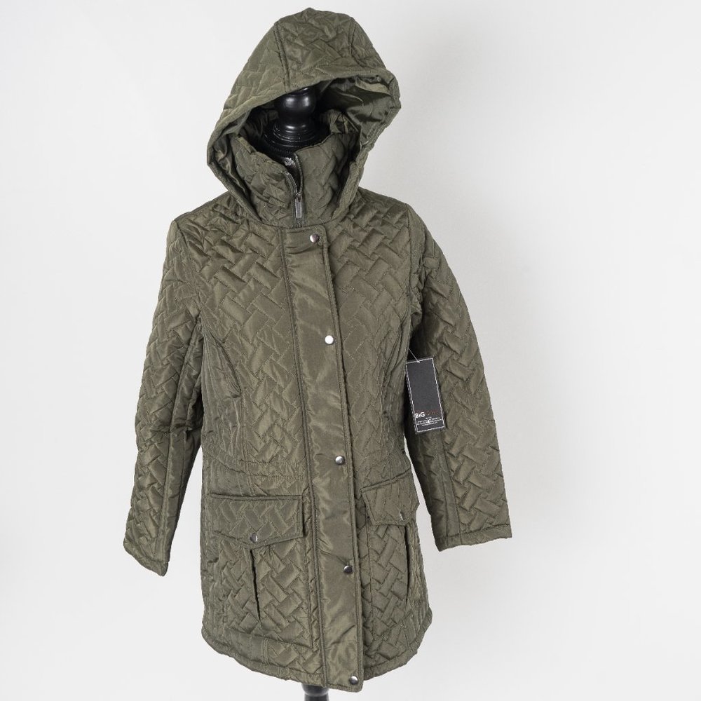 NWT Olive Quilted Anorak  - S